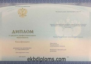 Диплом техникума — колледжа (спецбланк) 2014-2026 года